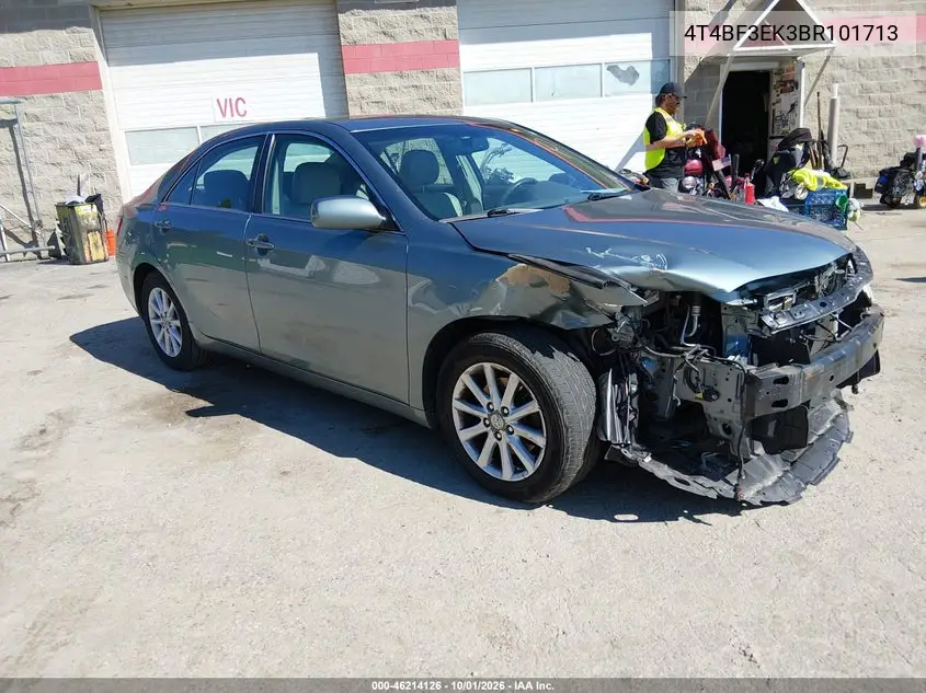 TOYOTA CAMRY 2011, VIN 4T4BF3EK3BR101713