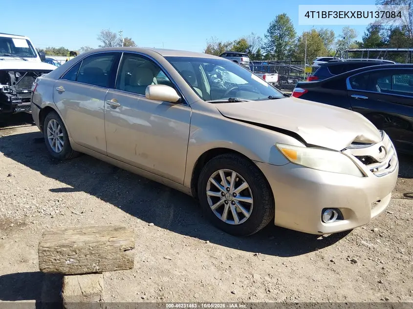 TOYOTA CAMRY 2011, VIN 4T1BF3EKXBU137084