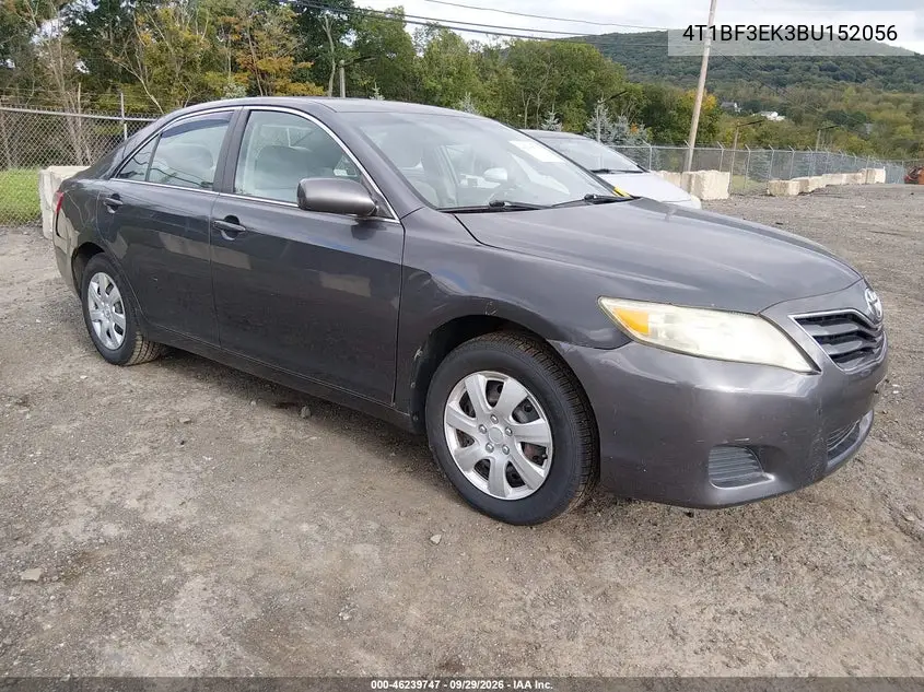 TOYOTA CAMRY 2011, VIN 4T1BF3EK3BU152056