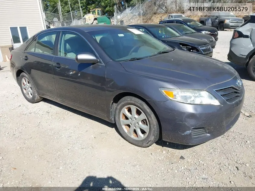 TOYOTA CAMRY 2011, VIN 4T1BF3EK5BU205579