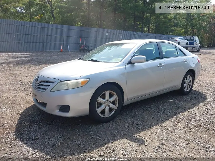 2011 TOYOTA CAMRY VIN 4T1BF3EKXBU215749 — фото 2
