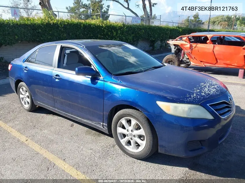 TOYOTA CAMRY 2011, VIN 4T4BF3EK8BR121763