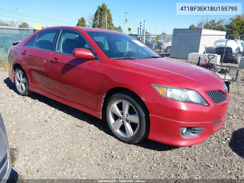 TOYOTA CAMRY 2011, VIN 4T1BF3EK1BU155795