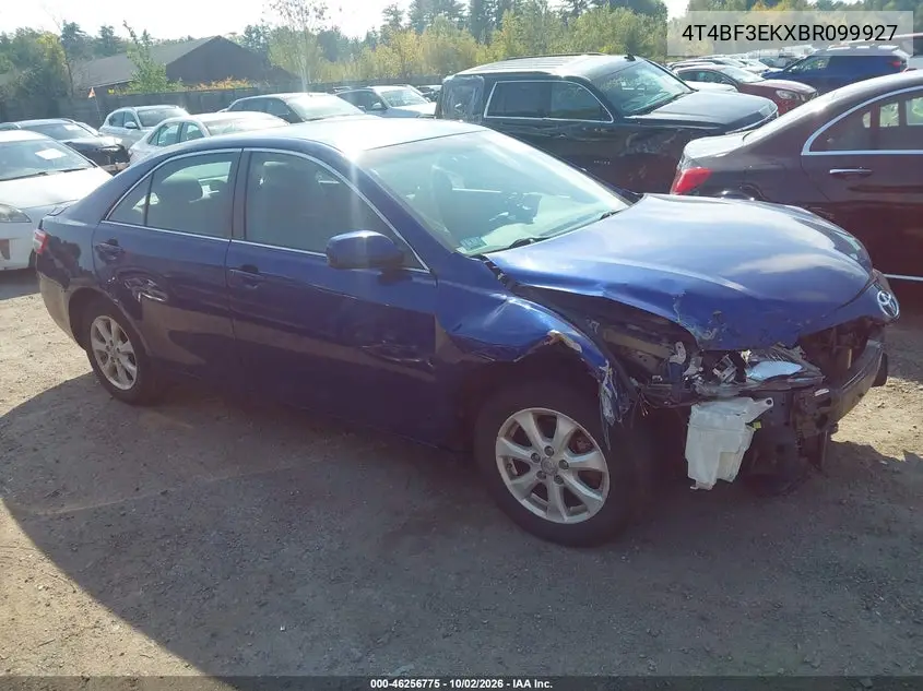 TOYOTA CAMRY 2011, VIN 4T4BF3EKXBR099927