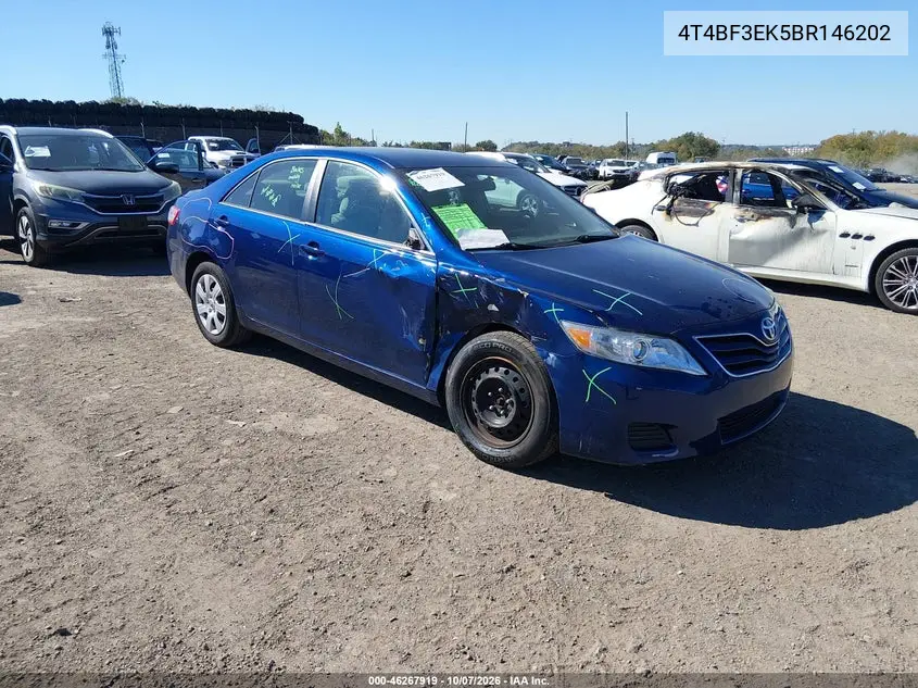 TOYOTA CAMRY 2011, VIN 4T4BF3EK5BR146202