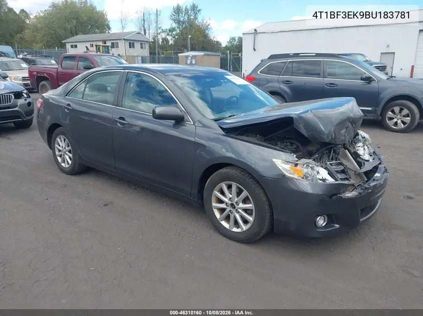 TOYOTA CAMRY 2011, VIN 4T1BF3EK9BU183781