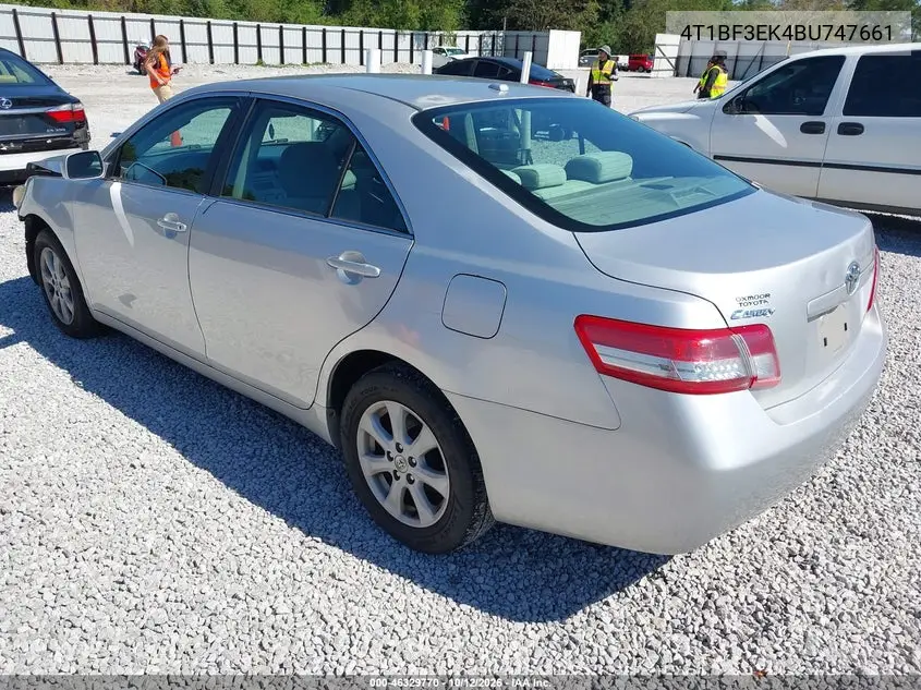2011 TOYOTA CAMRY VIN 4T1BF3EK4BU747661 — фото 3