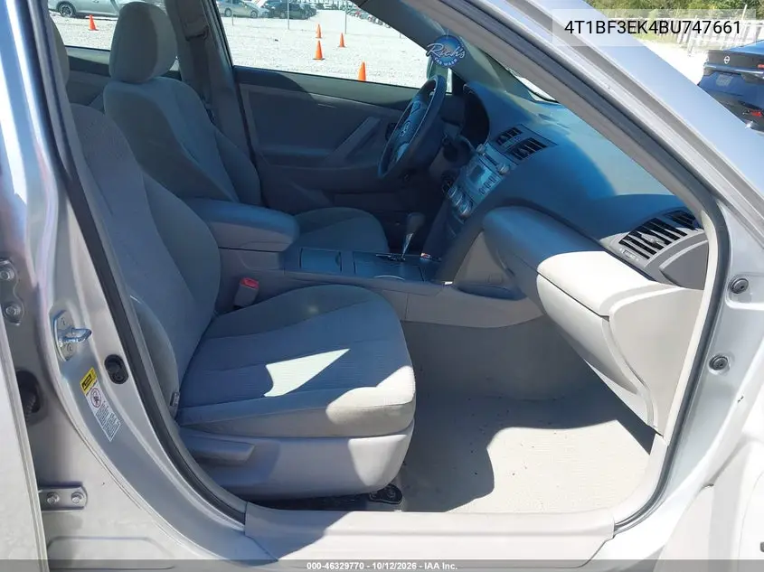 2011 TOYOTA CAMRY VIN 4T1BF3EK4BU747661 — фото 5