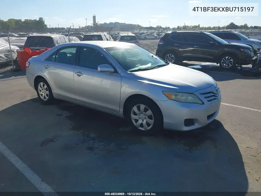 TOYOTA CAMRY 2011, VIN 4T1BF3EKXBU715197