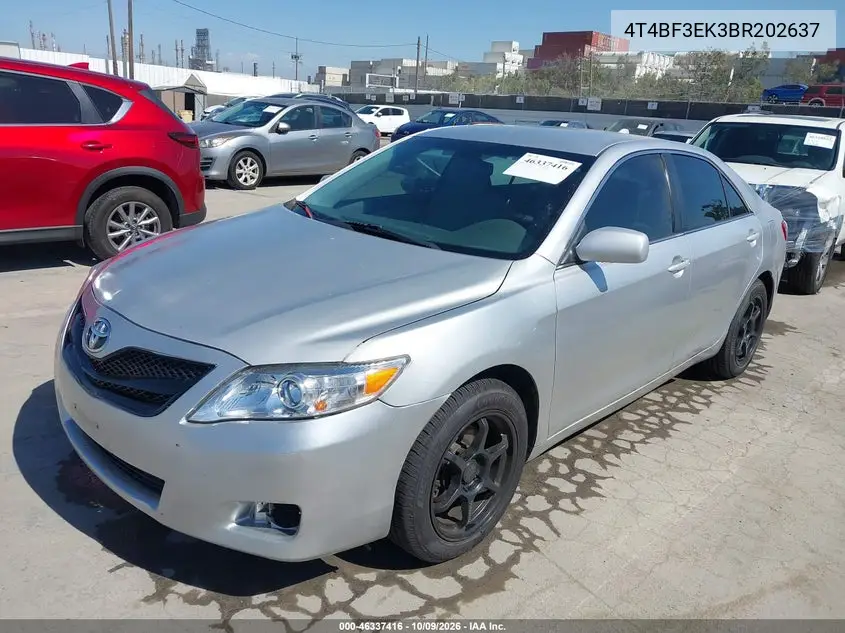 2011 TOYOTA CAMRY VIN 4T4BF3EK3BR202637 — фото 2