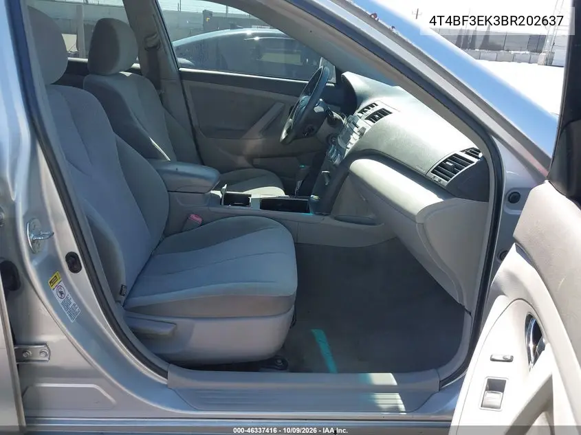 2011 TOYOTA CAMRY VIN 4T4BF3EK3BR202637 — фото 5
