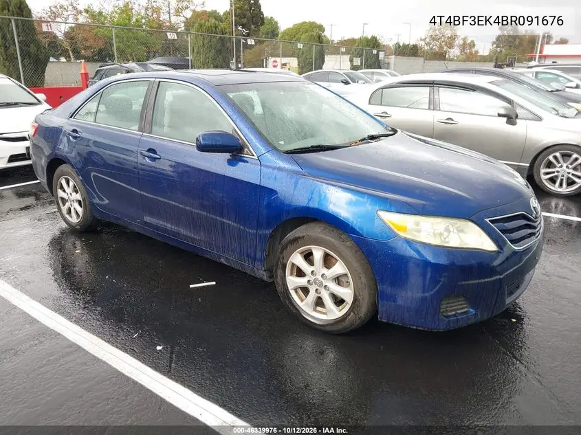 TOYOTA CAMRY 2011, VIN 4T4BF3EK4BR091676