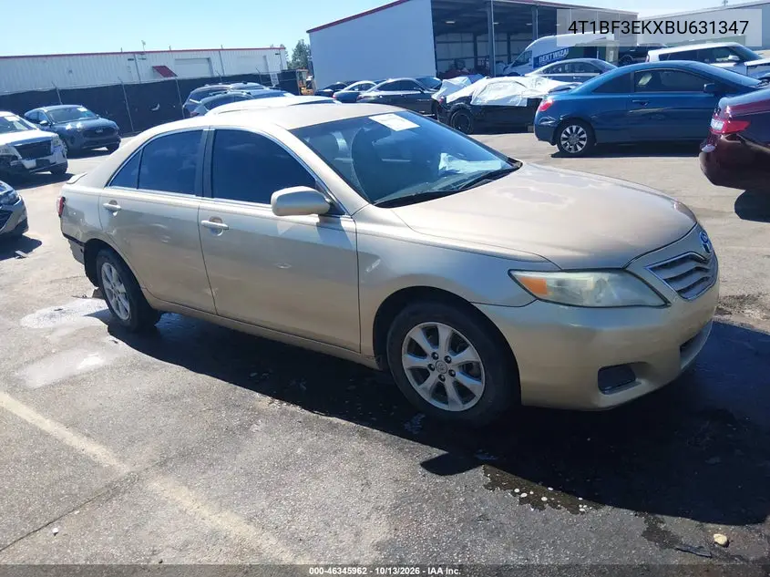TOYOTA CAMRY 2011, VIN 4T1BF3EKXBU631347