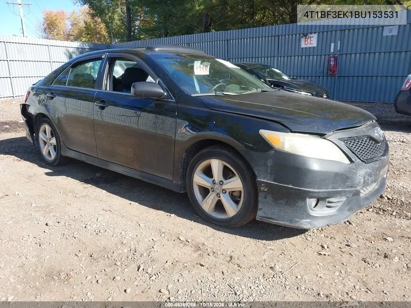 TOYOTA CAMRY 2011, VIN 4T1BF3EK1BU153531