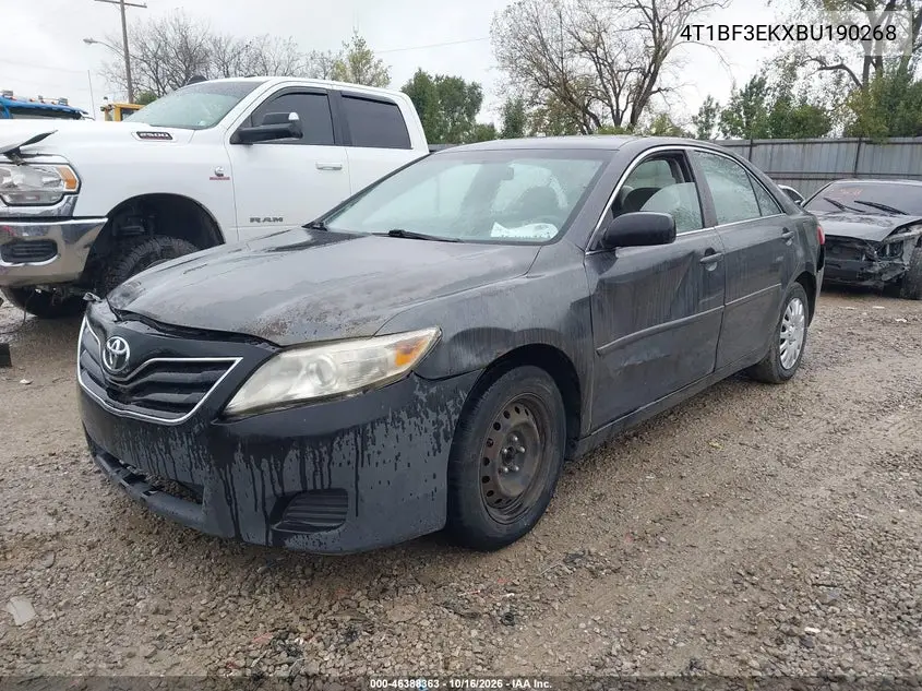 2011 TOYOTA CAMRY VIN 4T1BF3EKXBU190268 — фото 2