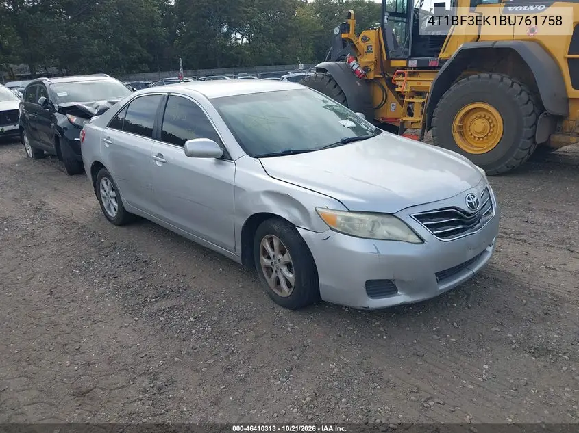 TOYOTA CAMRY 2011, VIN 4T1BF3EK1BU761758
