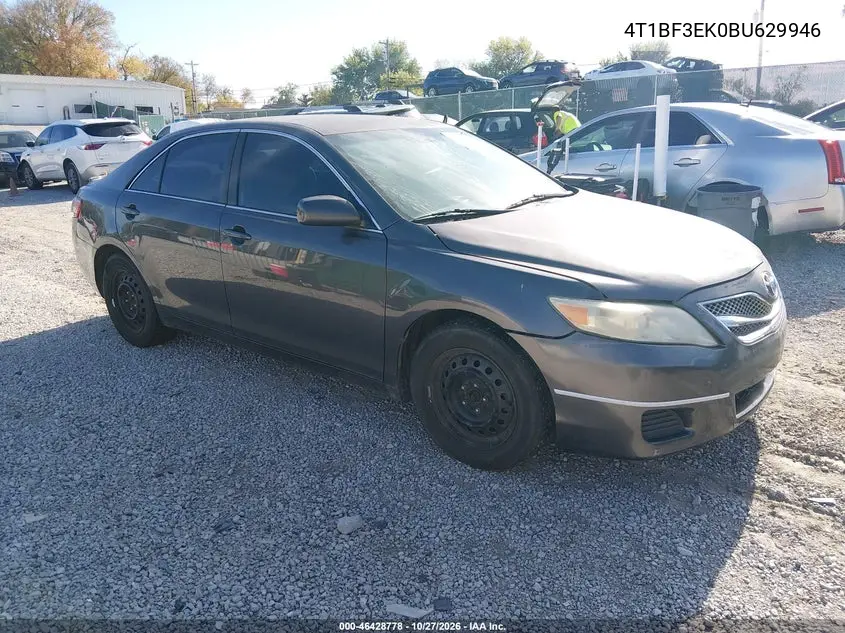 TOYOTA CAMRY 2011, VIN 4T1BF3EK0BU629946