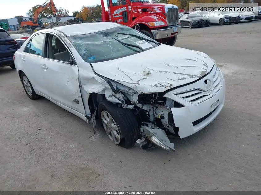 TOYOTA CAMRY 2011, VIN 4T4BF3EK2BR126005