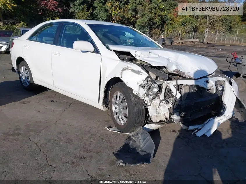 TOYOTA CAMRY 2011, VIN 4T1BF3EK9BU728720