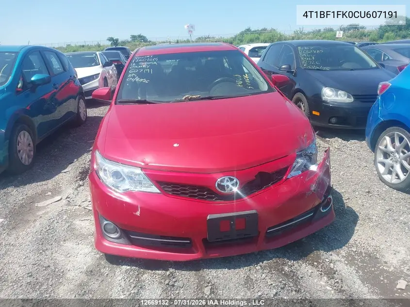 2012 TOYOTA CAMRY VIN 4T1BF1FK0CU607191 — фото 12