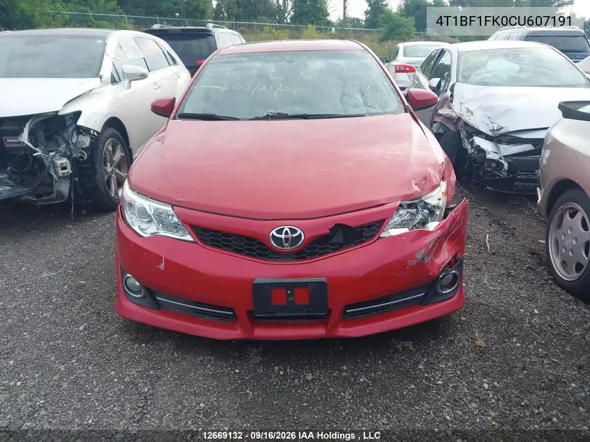 2012 TOYOTA CAMRY VIN 4T1BF1FK0CU607191 — фото 13