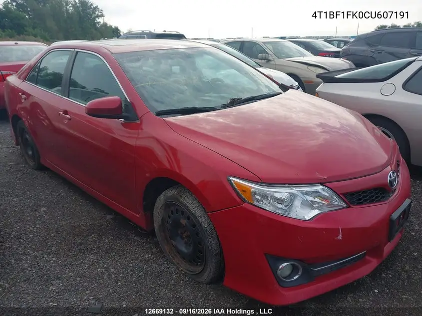 2012 TOYOTA CAMRY VIN 4T1BF1FK0CU607191 — фото 14