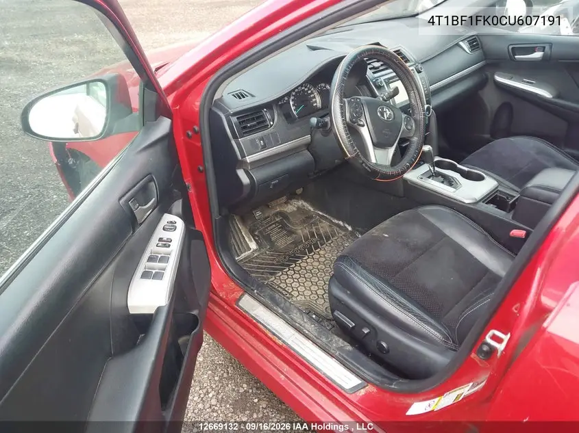 2012 TOYOTA CAMRY VIN 4T1BF1FK0CU607191 — фото 19