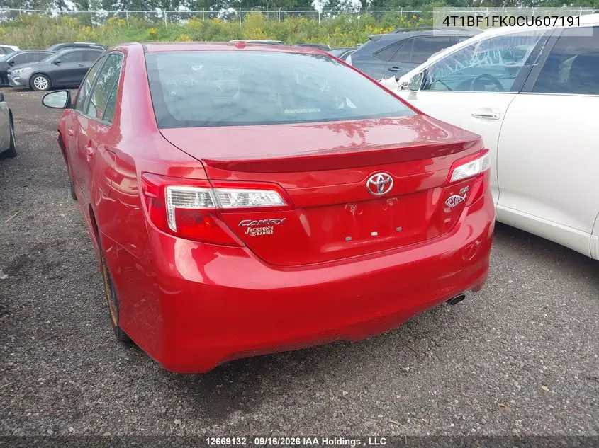2012 TOYOTA CAMRY VIN 4T1BF1FK0CU607191 — фото 3