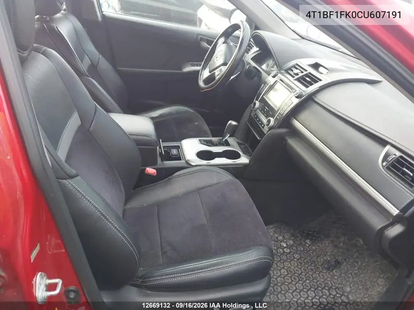 2012 TOYOTA CAMRY VIN 4T1BF1FK0CU607191 — фото 5
