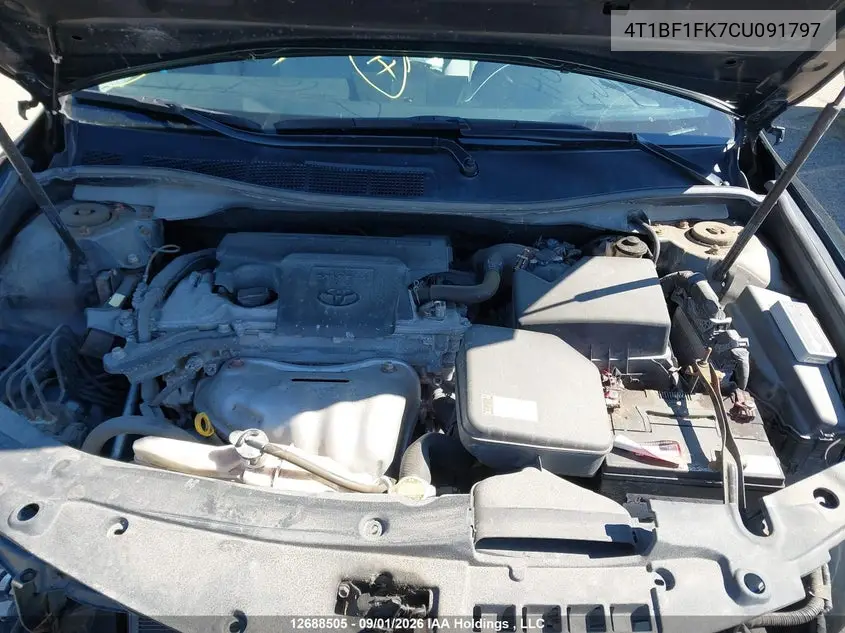2012 TOYOTA CAMRY VIN 4T1BF1FK7CU091797 — фото 10