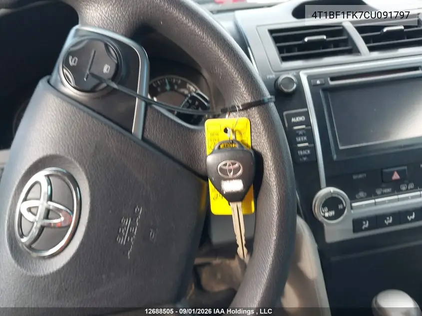 2012 TOYOTA CAMRY VIN 4T1BF1FK7CU091797 — фото 11