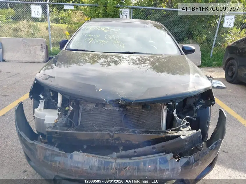 2012 TOYOTA CAMRY VIN 4T1BF1FK7CU091797 — фото 13