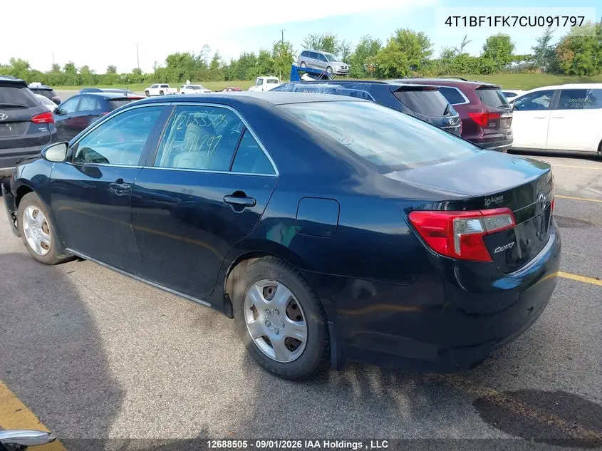 2012 TOYOTA CAMRY VIN 4T1BF1FK7CU091797 — фото 3