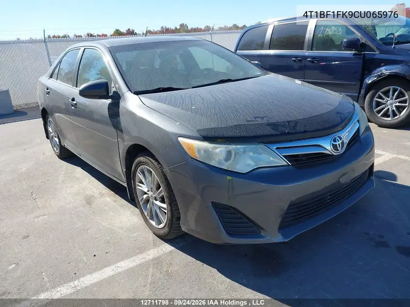 TOYOTA CAMRY 2012, VIN 4T1BF1FK9CU065976