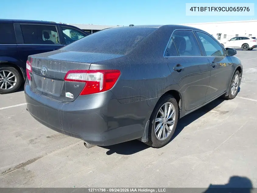 2012 TOYOTA CAMRY VIN 4T1BF1FK9CU065976 — фото 4