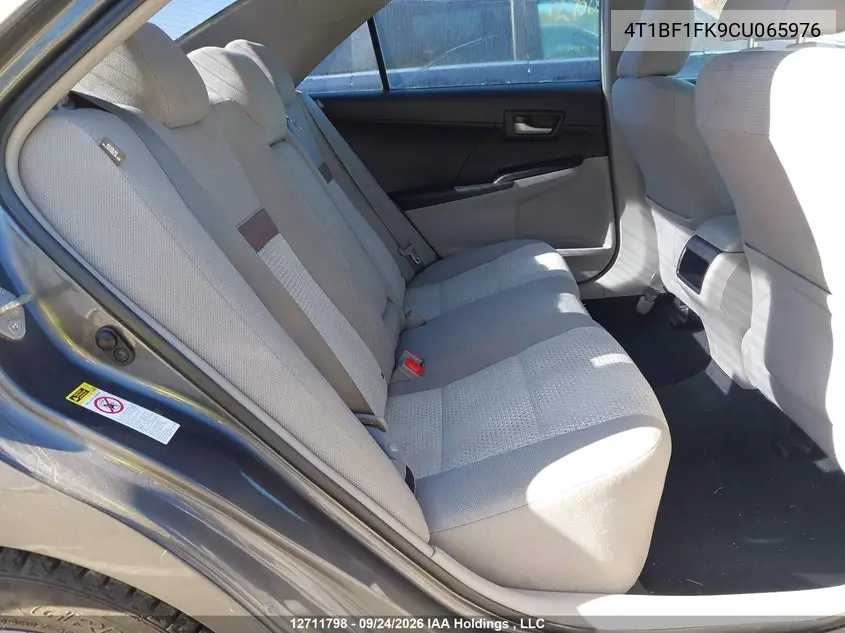 2012 TOYOTA CAMRY VIN 4T1BF1FK9CU065976 — фото 8