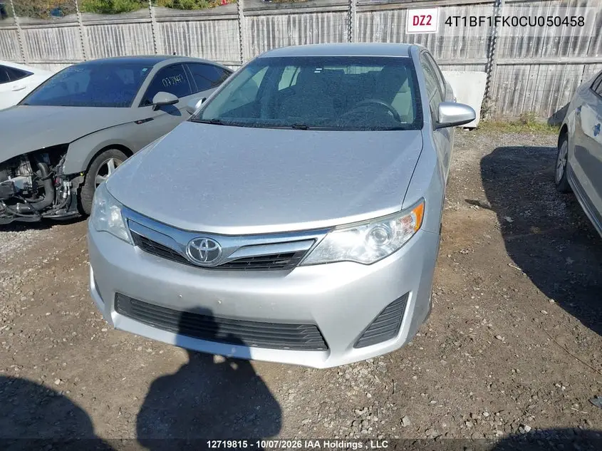 2012 TOYOTA CAMRY VIN 4T1BF1FK0CU050458 — фото 12