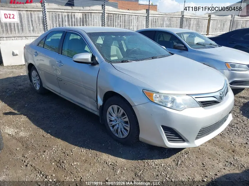 2012 TOYOTA CAMRY VIN 4T1BF1FK0CU050458 — фото 13