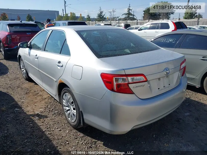 2012 TOYOTA CAMRY VIN 4T1BF1FK0CU050458 — фото 3