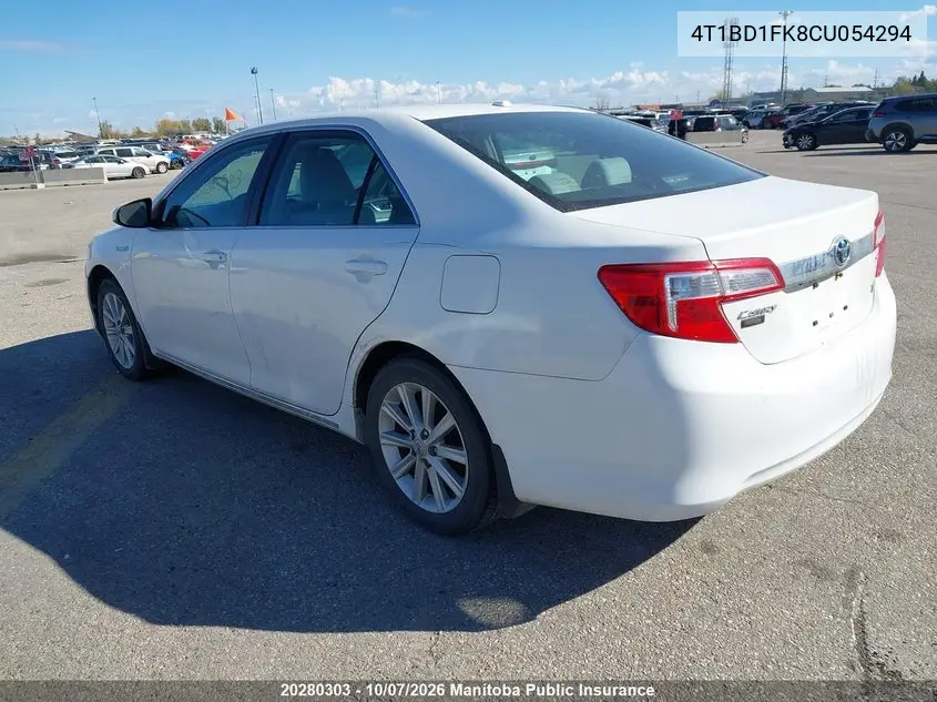 2012 TOYOTA CAMRY VIN 4T1BD1FK8CU054294 — фото 3