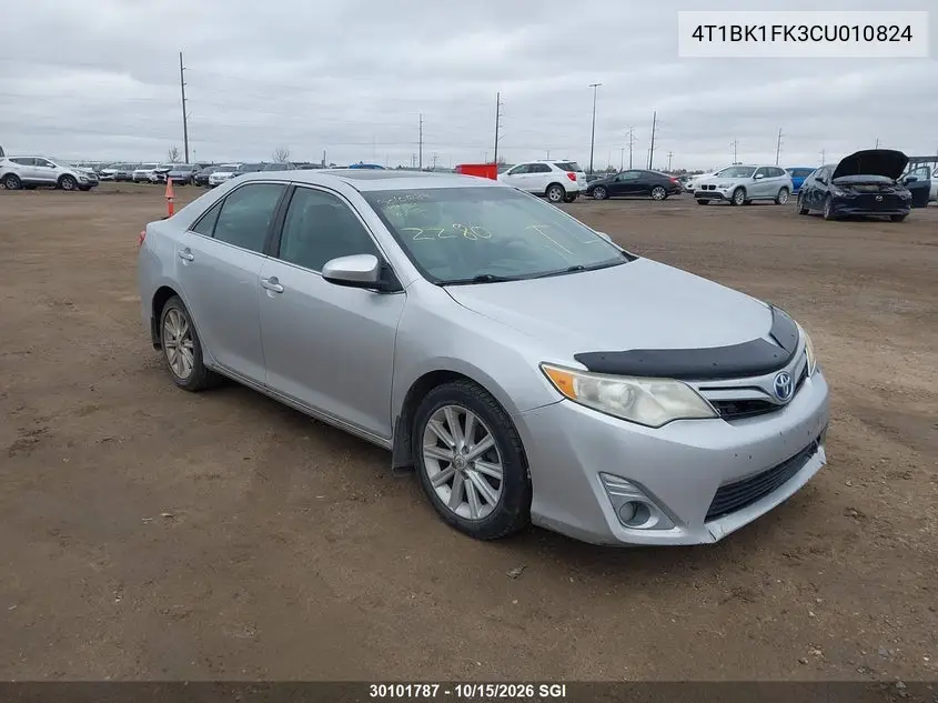 TOYOTA CAMRY 2012, VIN 4T1BK1FK3CU010824