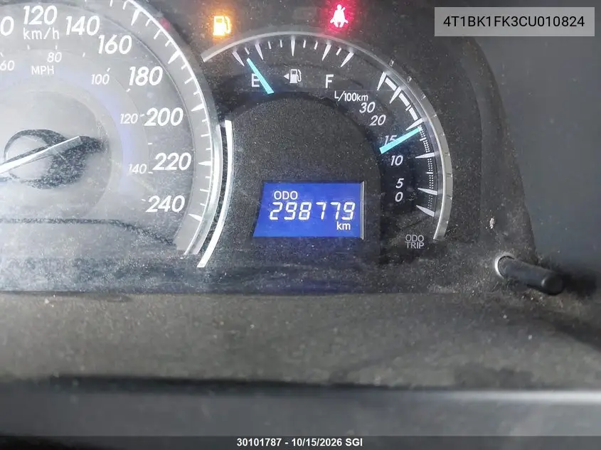 2012 TOYOTA CAMRY VIN 4T1BK1FK3CU010824 — фото 12