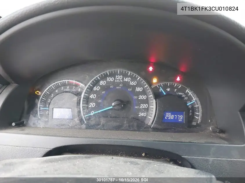2012 TOYOTA CAMRY VIN 4T1BK1FK3CU010824 — фото 7