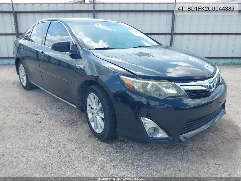TOYOTA CAMRY 2012, VIN 4T1BD1FK2CU044389