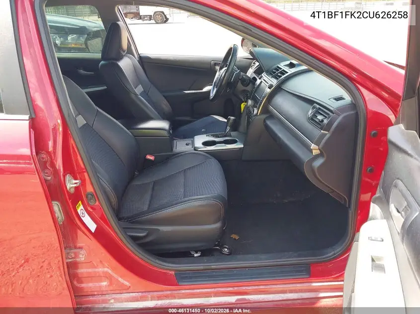 2012 TOYOTA CAMRY VIN 4T1BF1FK2CU626258 — фото 5