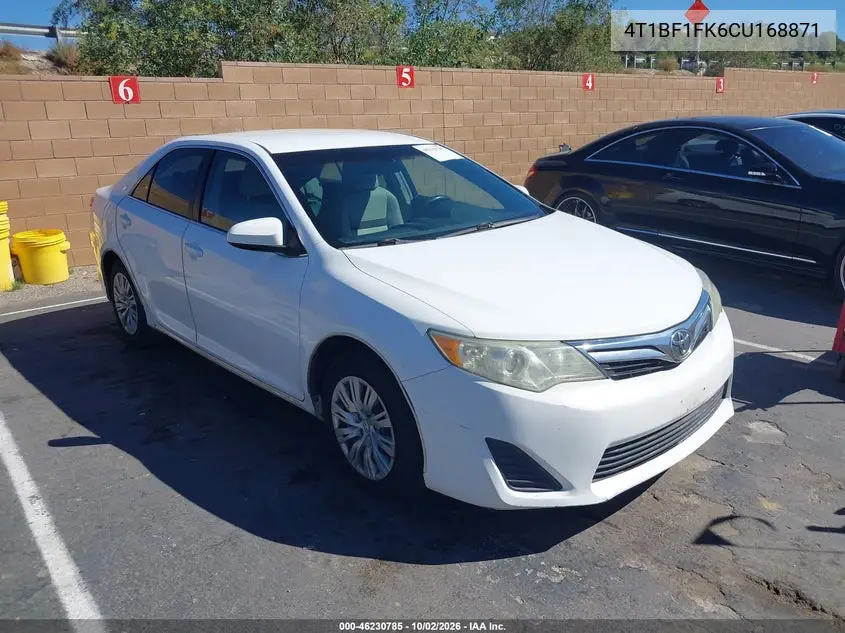 TOYOTA CAMRY 2012, VIN 4T1BF1FK6CU168871