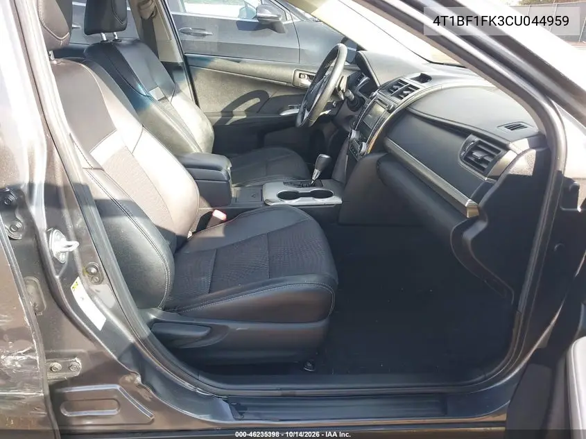 2012 TOYOTA CAMRY VIN 4T1BF1FK3CU044959 — фото 5