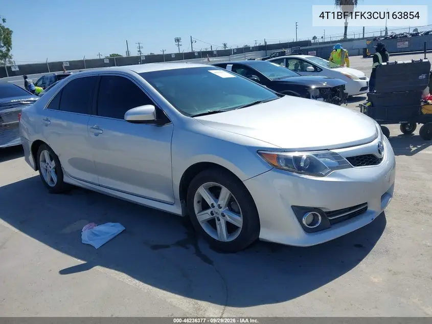 TOYOTA CAMRY 2012, VIN 4T1BF1FK3CU163854