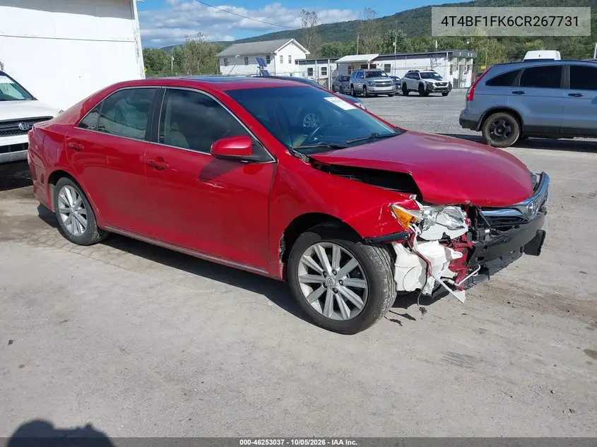 TOYOTA CAMRY 2012, VIN 4T4BF1FK6CR267731
