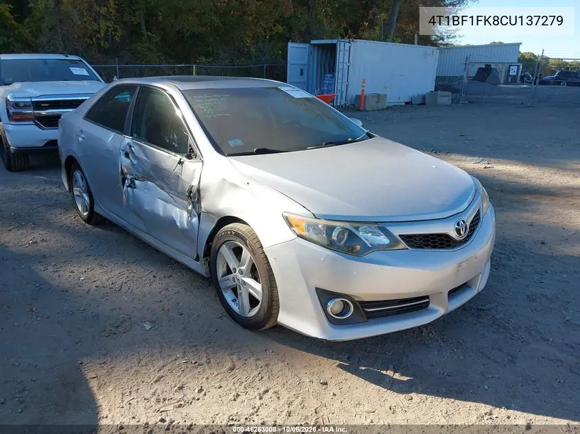 TOYOTA CAMRY 2012, VIN 4T1BF1FK8CU137279